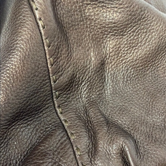 Calvin Klein brown leather chain strap bag - Picture 2 of 6